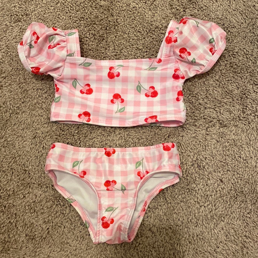Minnie Mouse Cherry swimsuit 12month